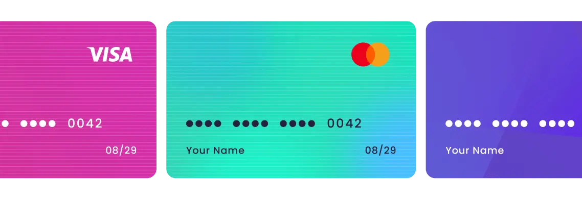 image displaying 3 UK credit cards